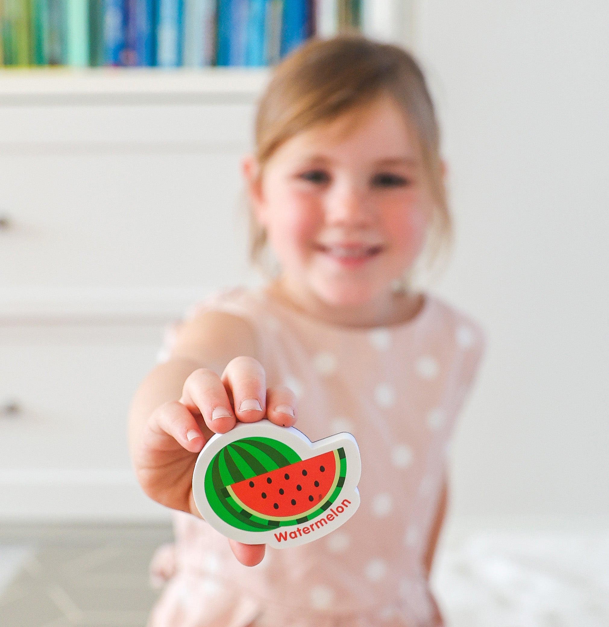 Curious Columbus Magnetic Foods and Letters – 52 Piece Alphabet & Food Magnet Set