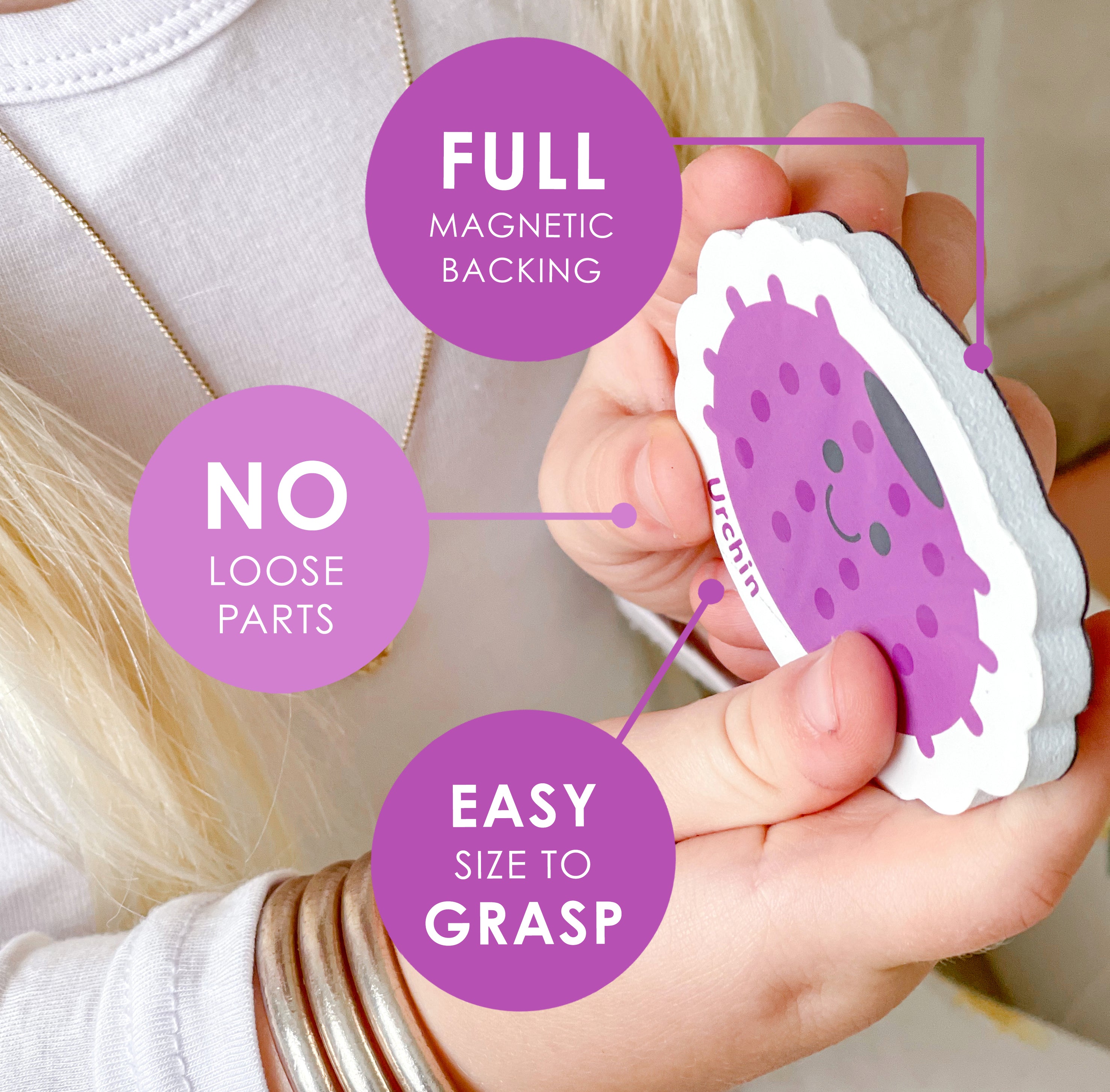 Curious Columbus Magnetic Animals and Letters – 52 Piece Alphabet & Animal Magnet Set