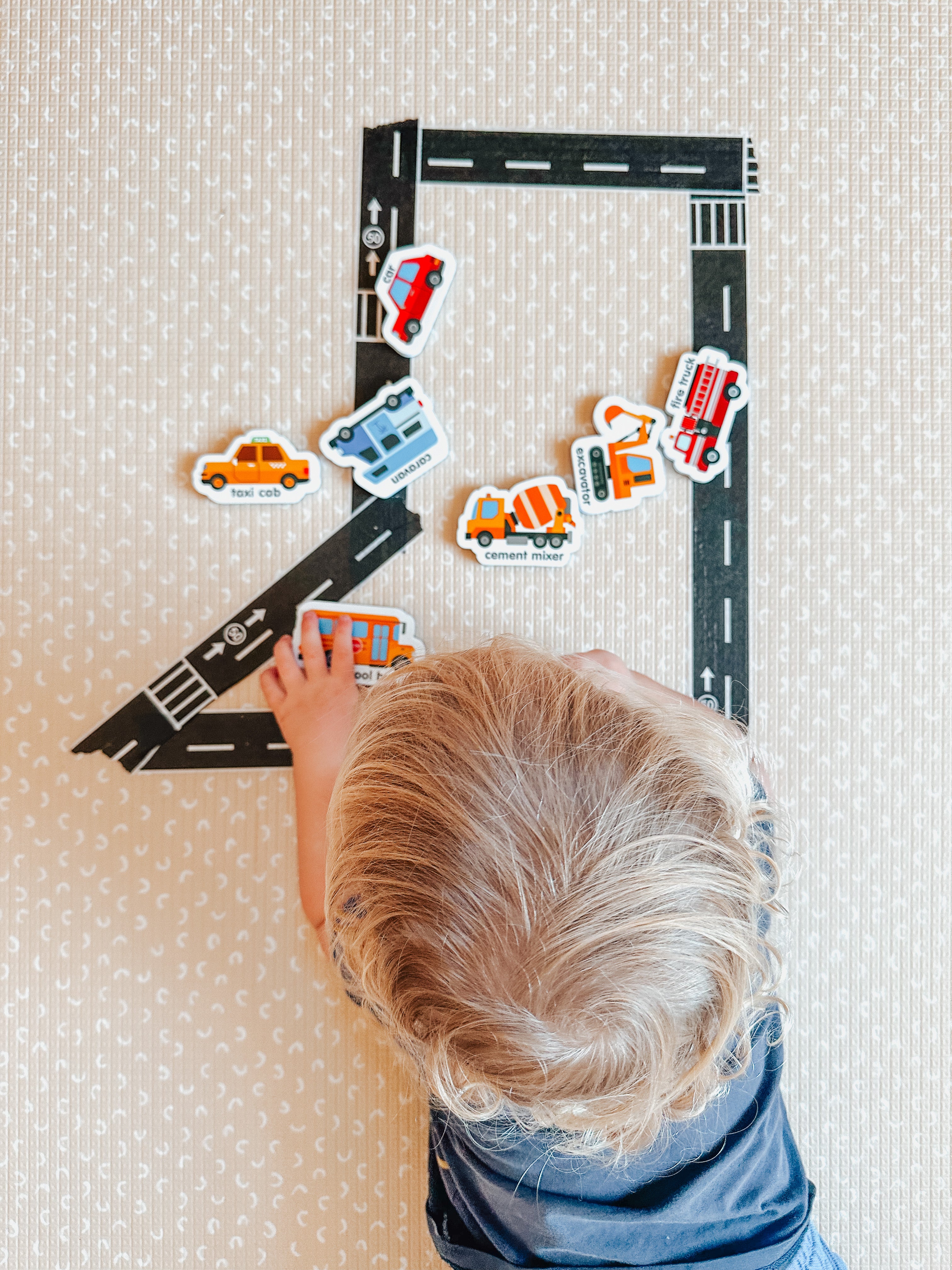 Curious Columbus Magnetic Vehicles – 27pc Fridge Magnets for Toddlers, Baby & Kids