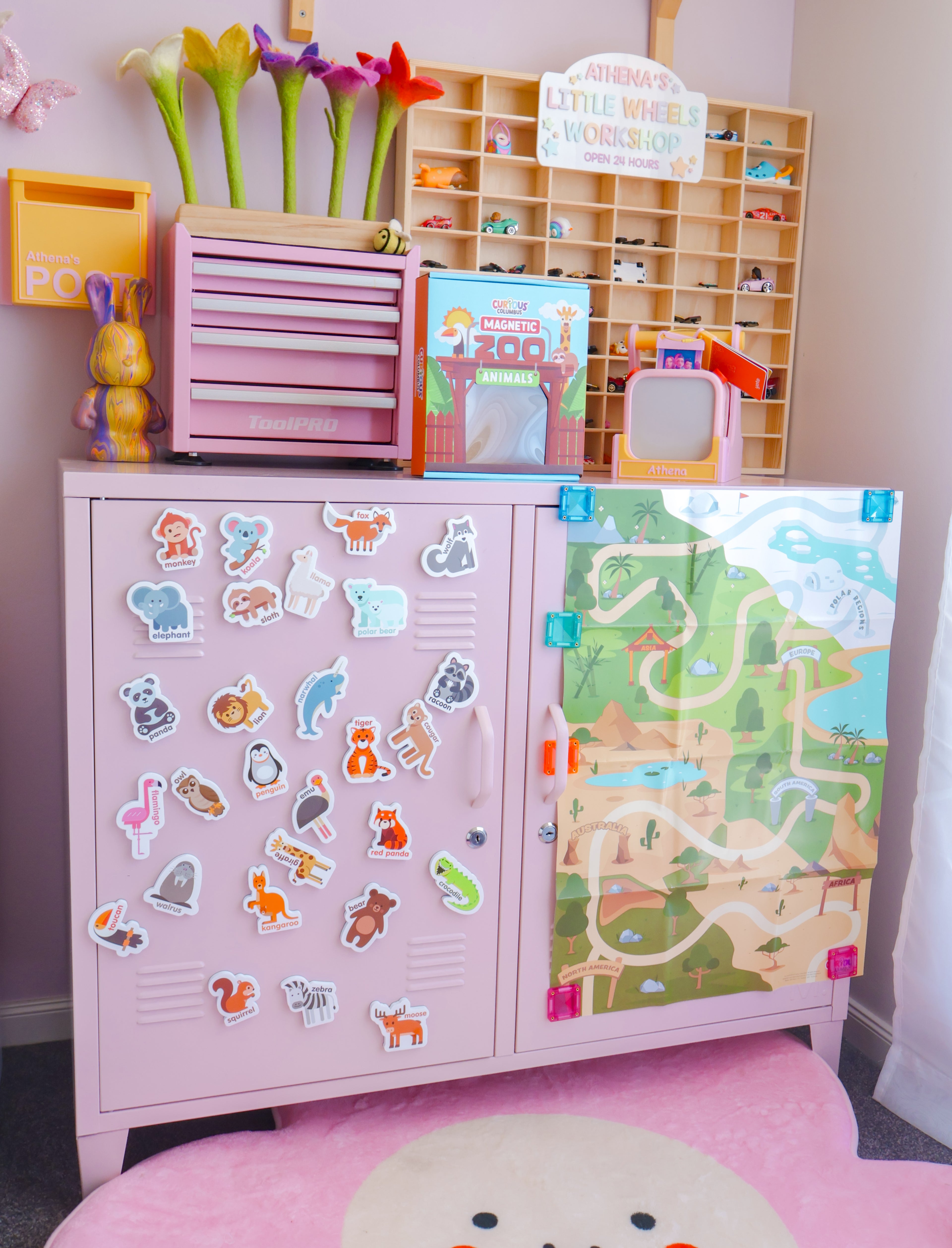 Curious Columbus Magnetic Foods and Letters – 52 Piece Alphabet & Food Magnet Set