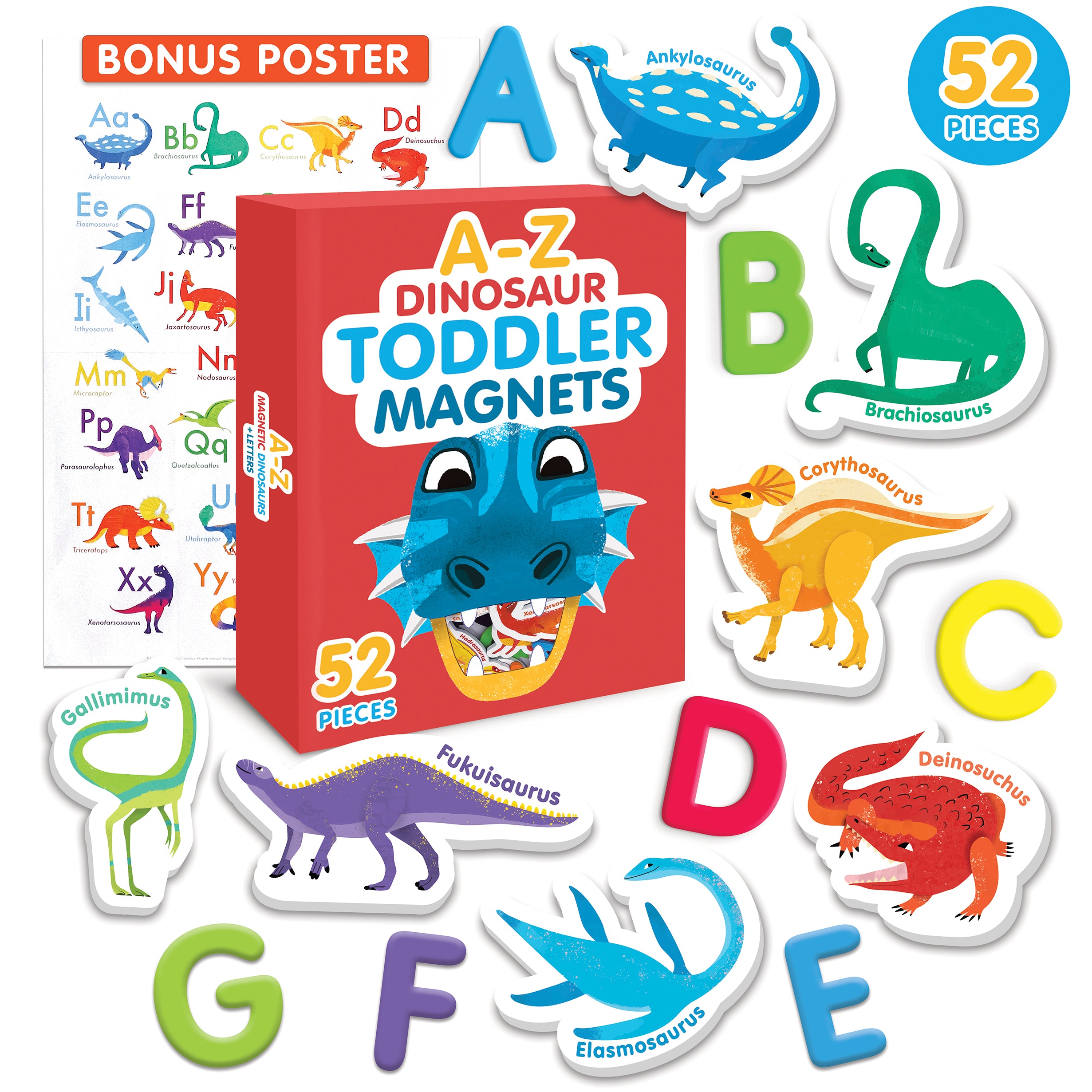 Magnetic Dinosaurs and Letters