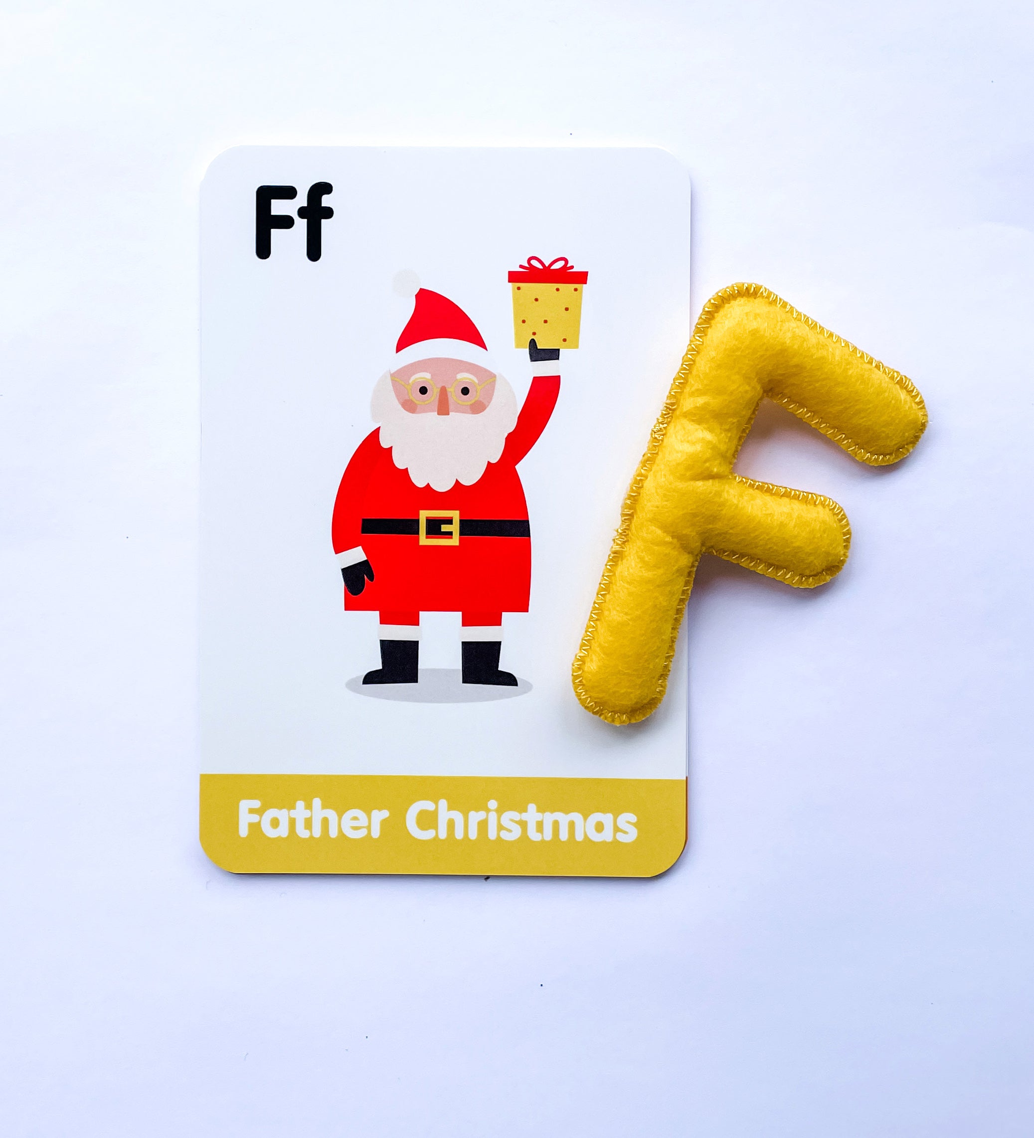 christmas themed flashcards