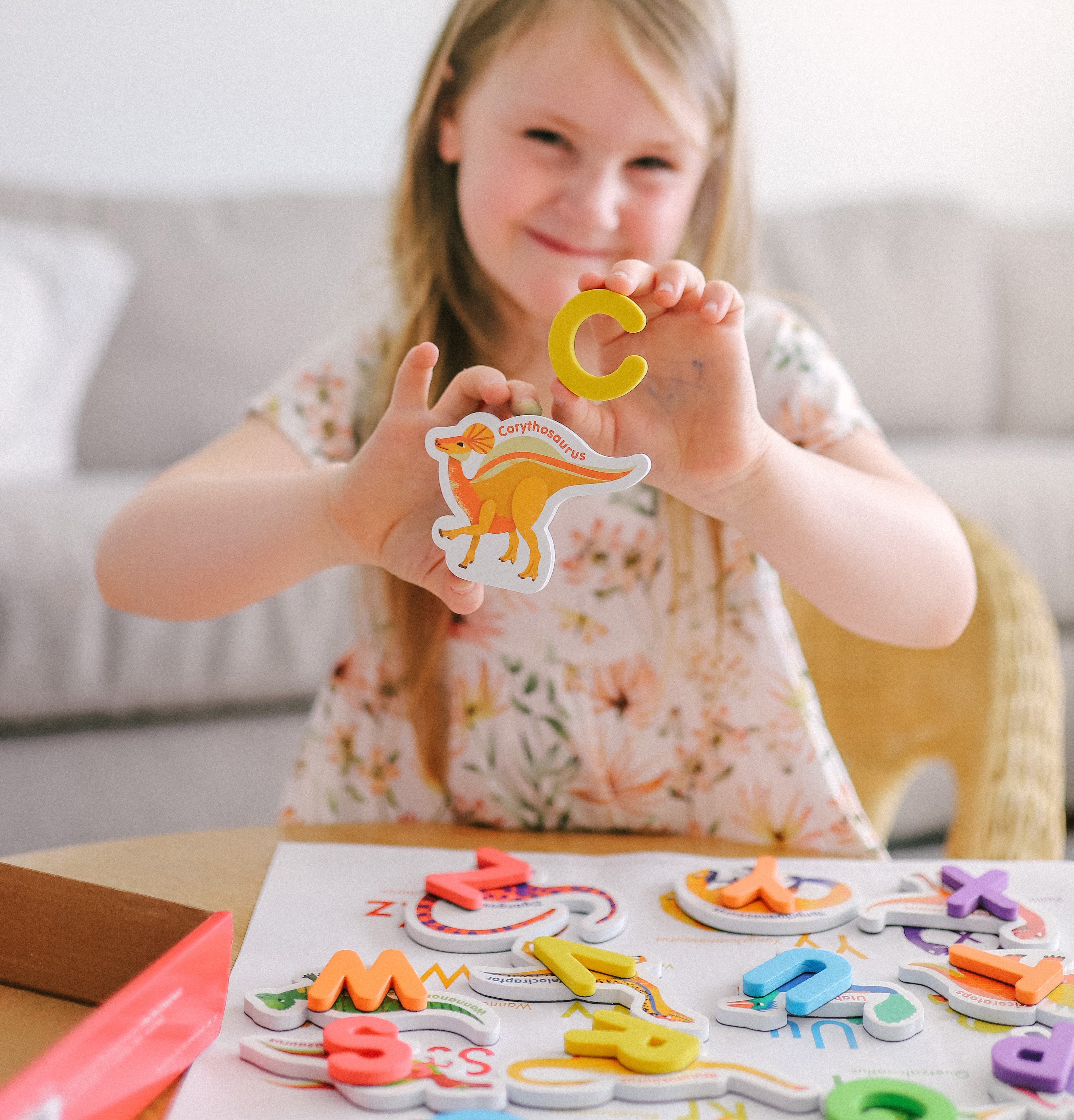 Magnetic Dinosaurs and Letters