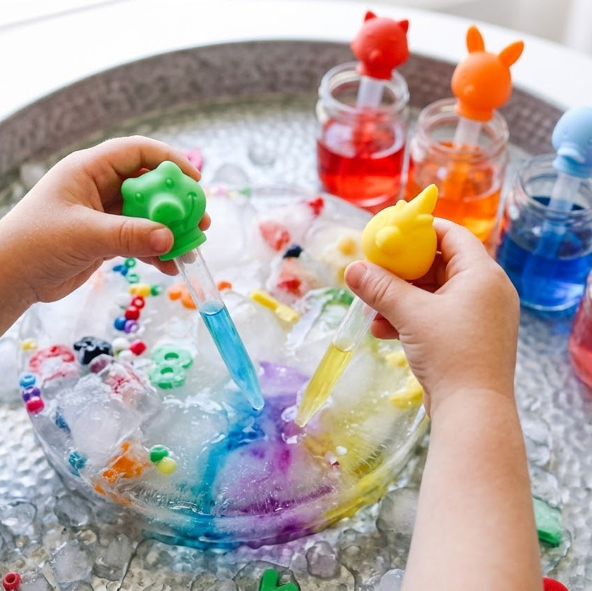 fine motor skills, plastic pipette, droppers