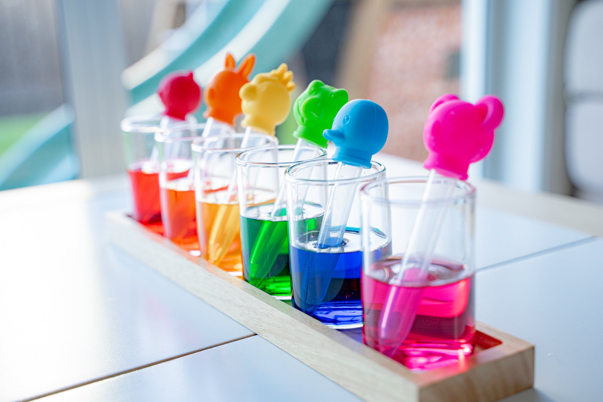 Curious Columbus Silicone Pipette Droppers – 6 Pack Fine Motor Skills Set