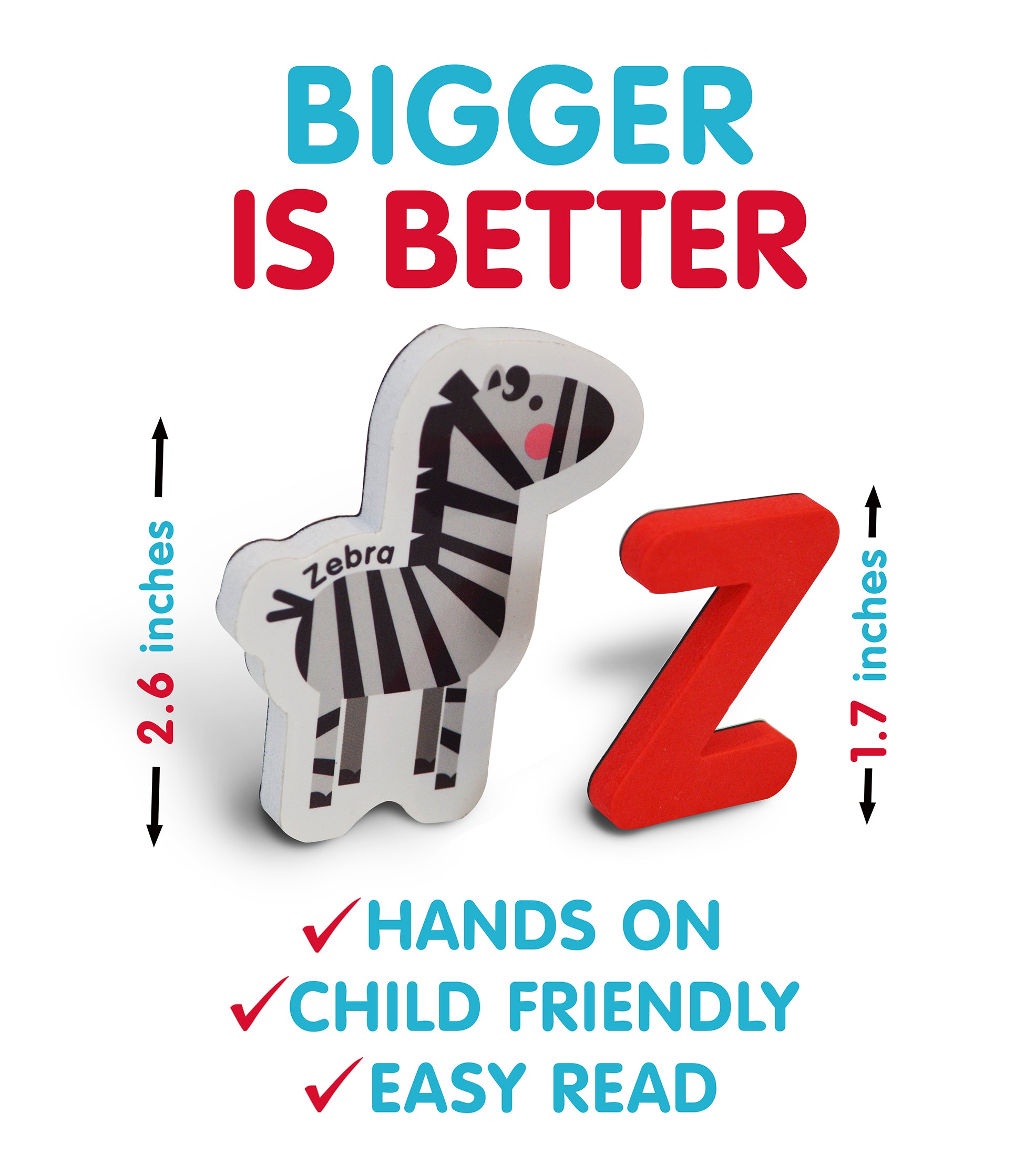 Curious Columbus Magnetic Objects and Letters – 78 Piece Alphabet & Object Magnet Set