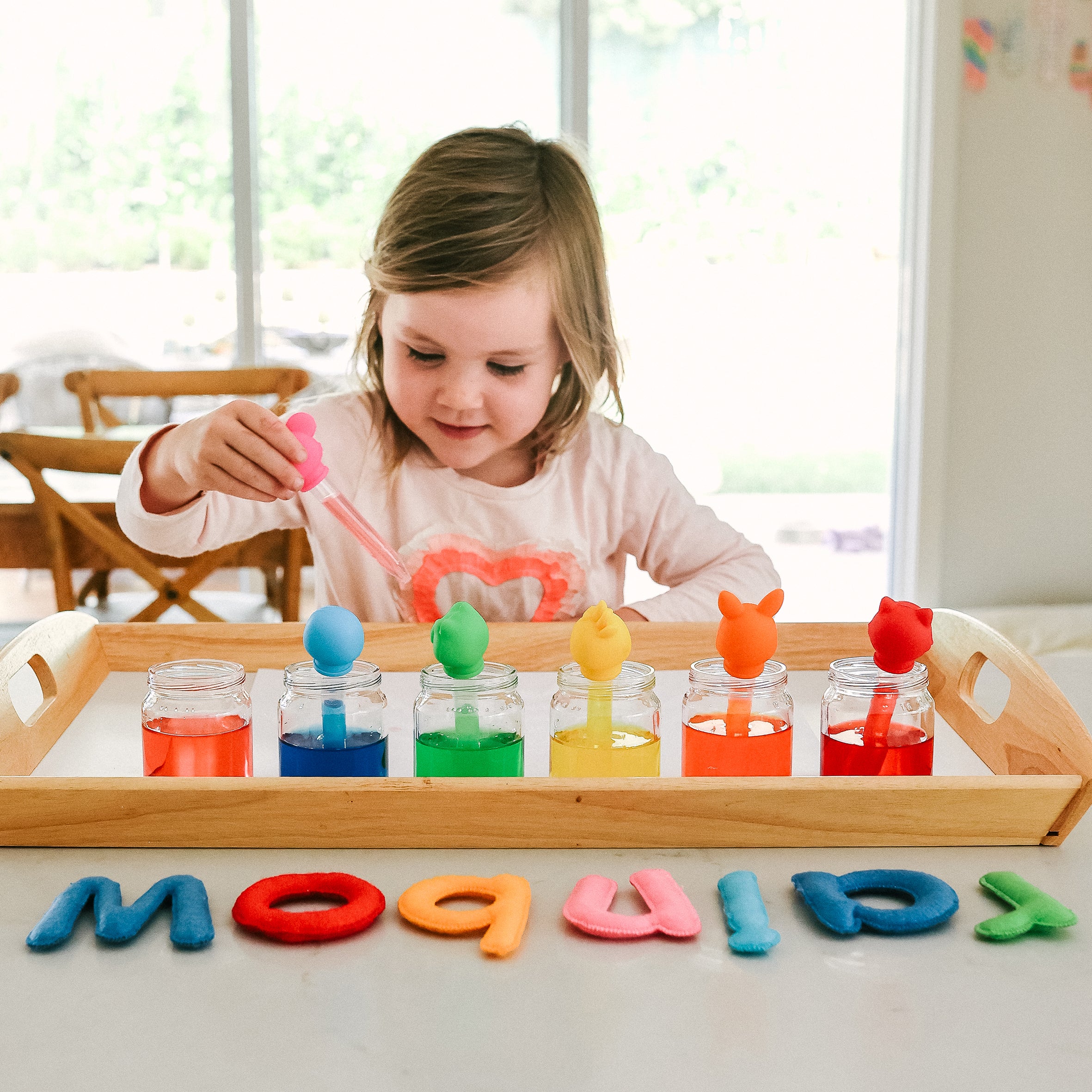 Curious Columbus Silicone Pipette Droppers – 6 Pack Fine Motor Skills Set