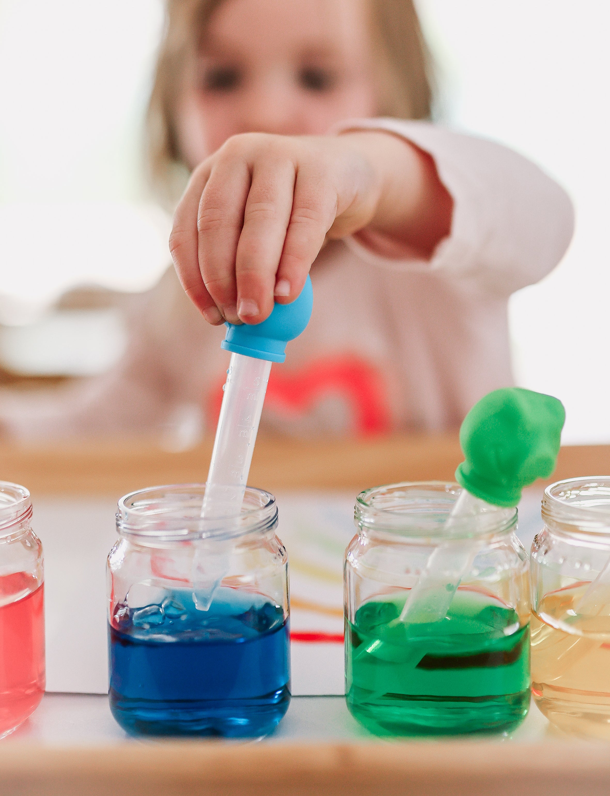 Curious Columbus Silicone Pipette Droppers – 6 Pack Fine Motor Skills Set