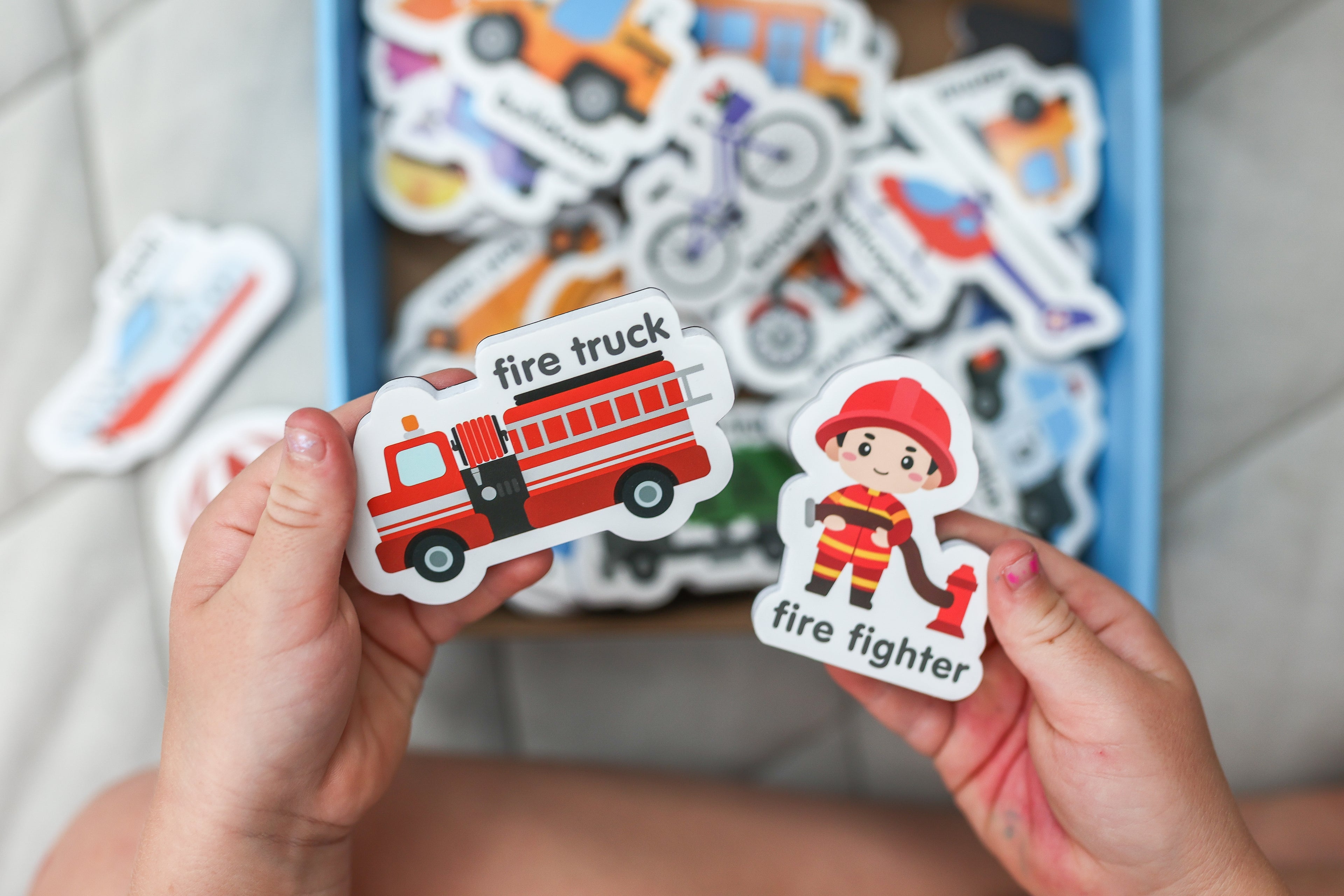 toddler fridge magnets, transport toys, refrigerator magnets for toddlers 1-3