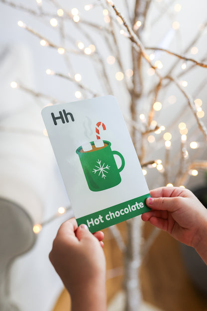 christmas flash cards, toddler flashcards