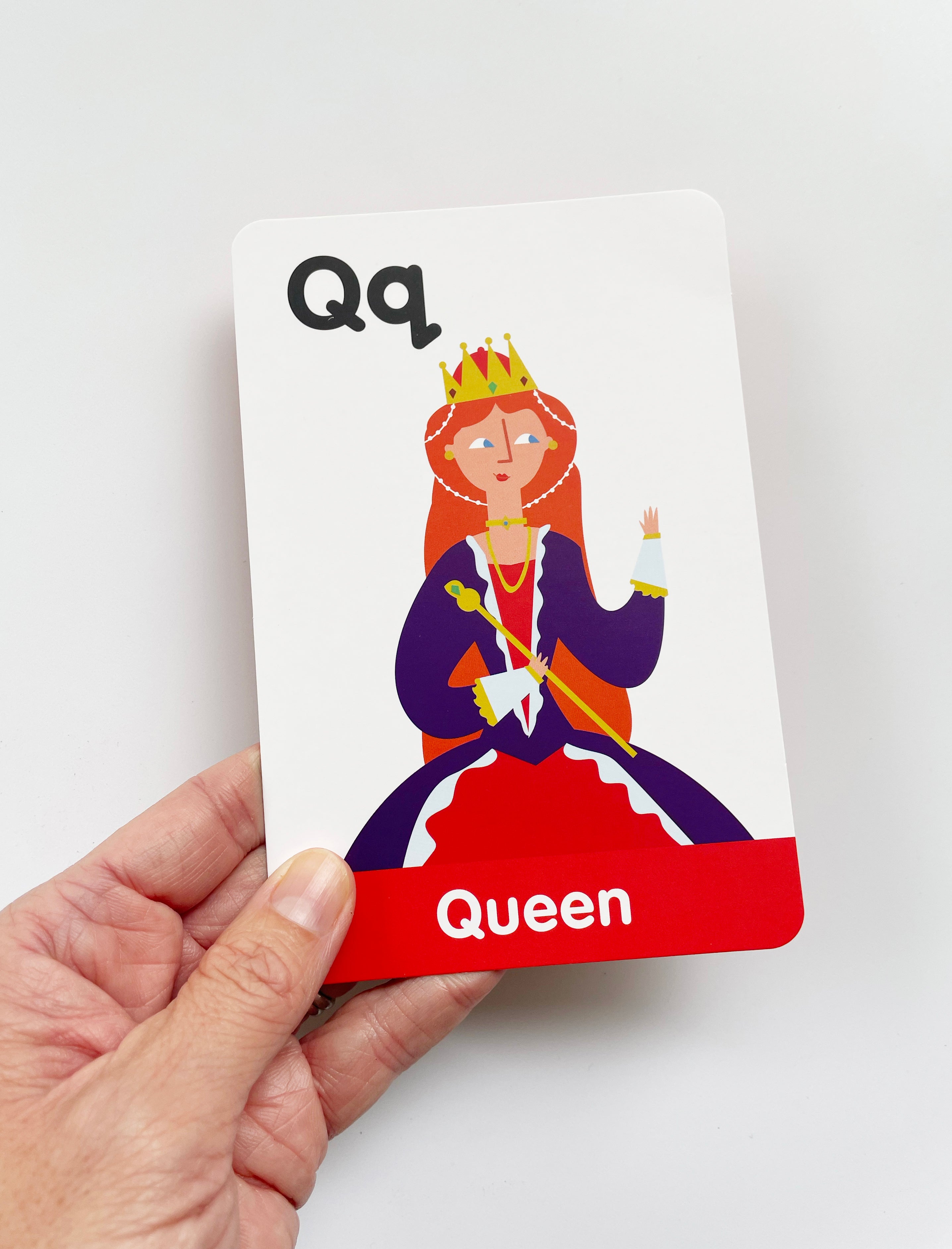 Curious Columbus A-Z uppercase flashcards