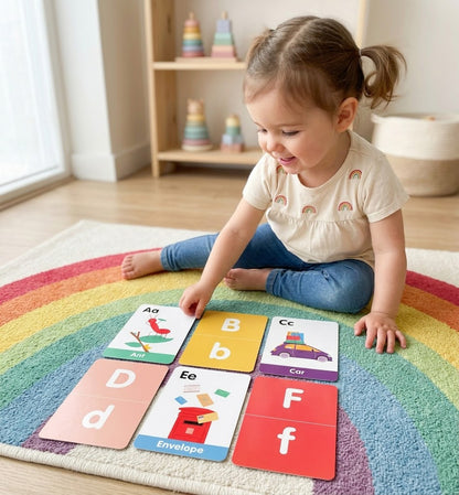 Curious Columbus A-Z uppercase flashcards