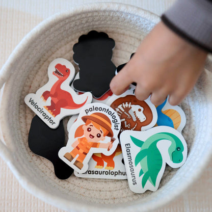 Curious Columbus Magnetic Dinosaurs – 25 Piece Magnetic Play Set