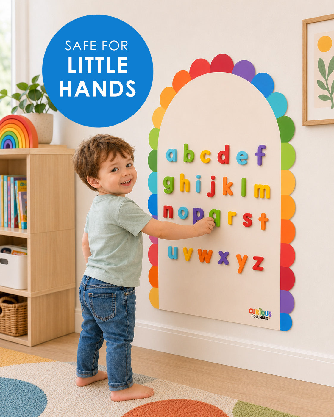 Curious Columbus Magnetic Wall Decal - Peel &amp; Play Design