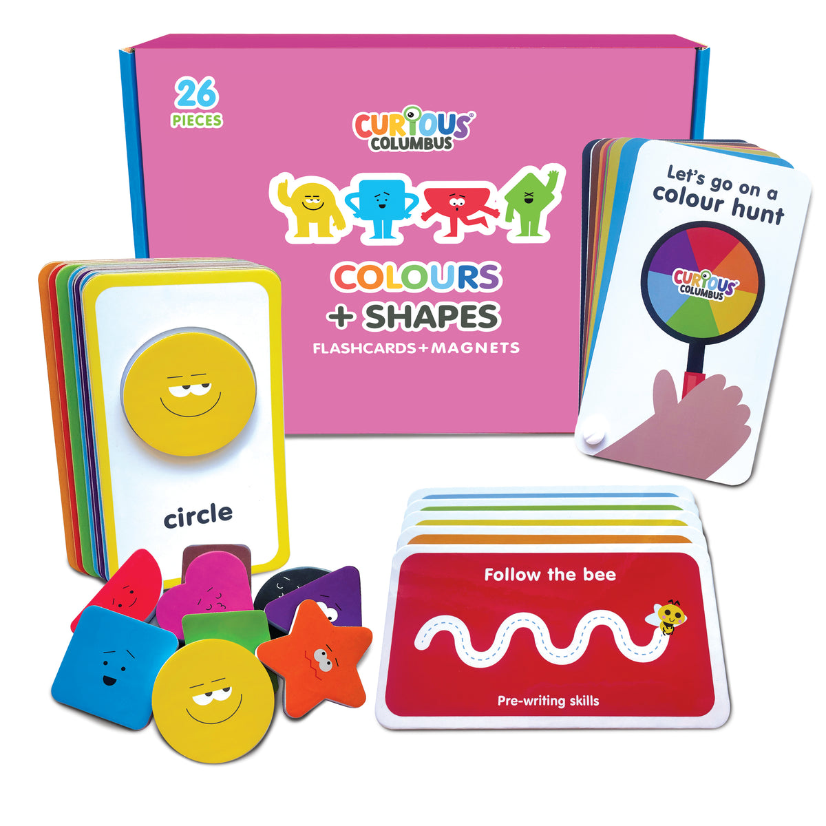 Flashcards & Magnetic Colours & Shapes – Curious Columbus Kids