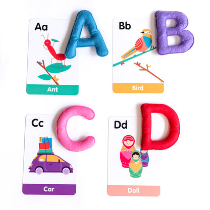 ABC Uppercase Felt Alphabet &amp; Flashcards