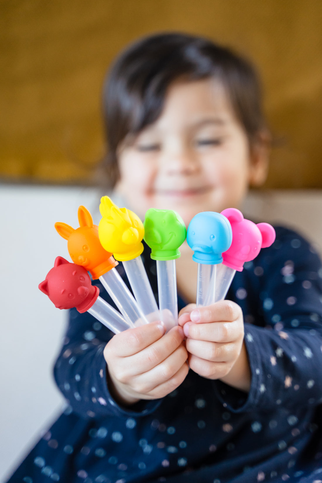 Curious Columbus Silicone Pipette Droppers – 6 Pack Fine Motor Skills Set