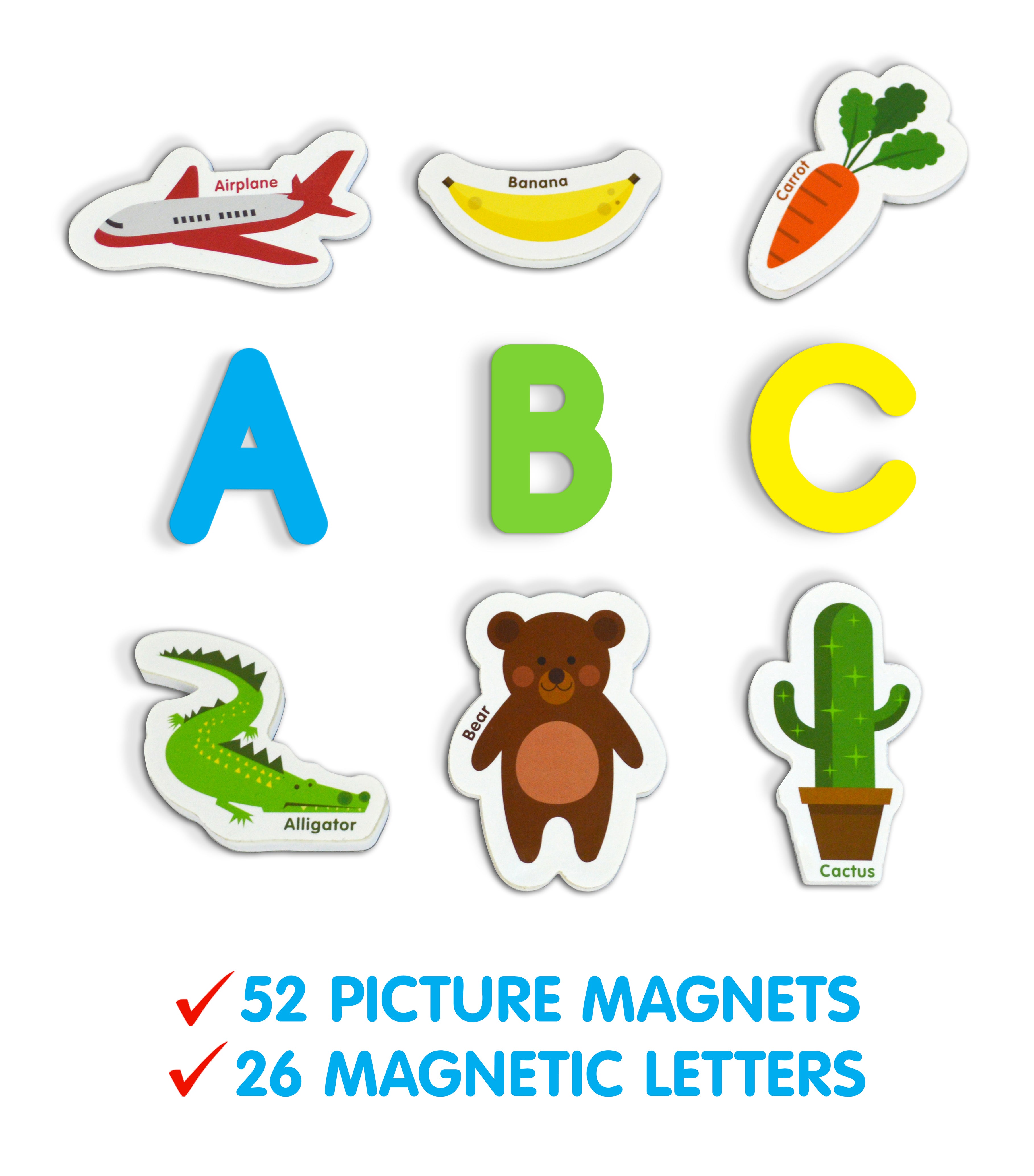 Learning Magnets® - Kidwords® - Make Your Own Words, 52 Magnetic  Pieces/Package - Barker Creek Publishing