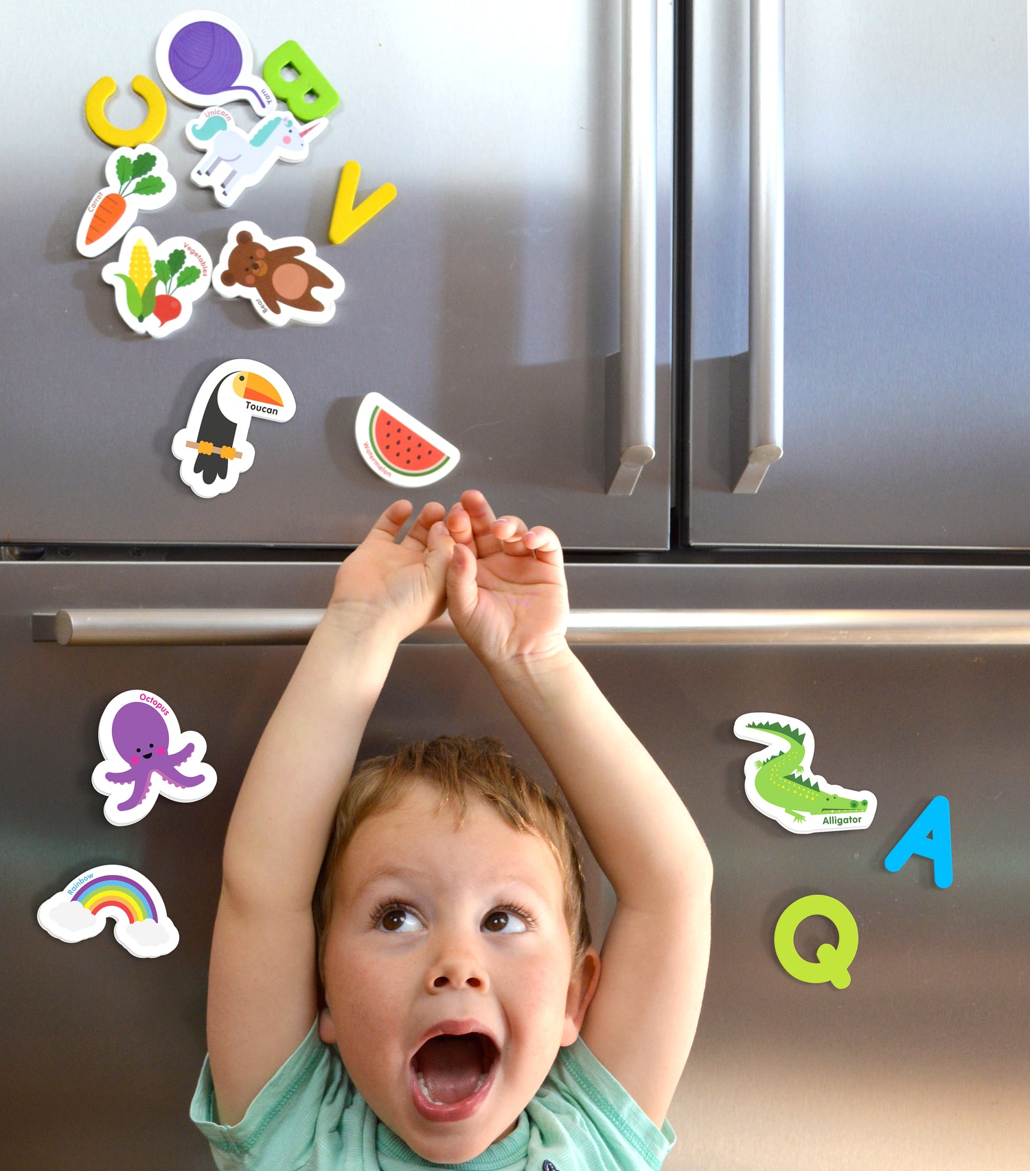 refrigerator magnets for toddler 1-3, fridge magnets for toddlers, educational toys, toddler magnets 1-3