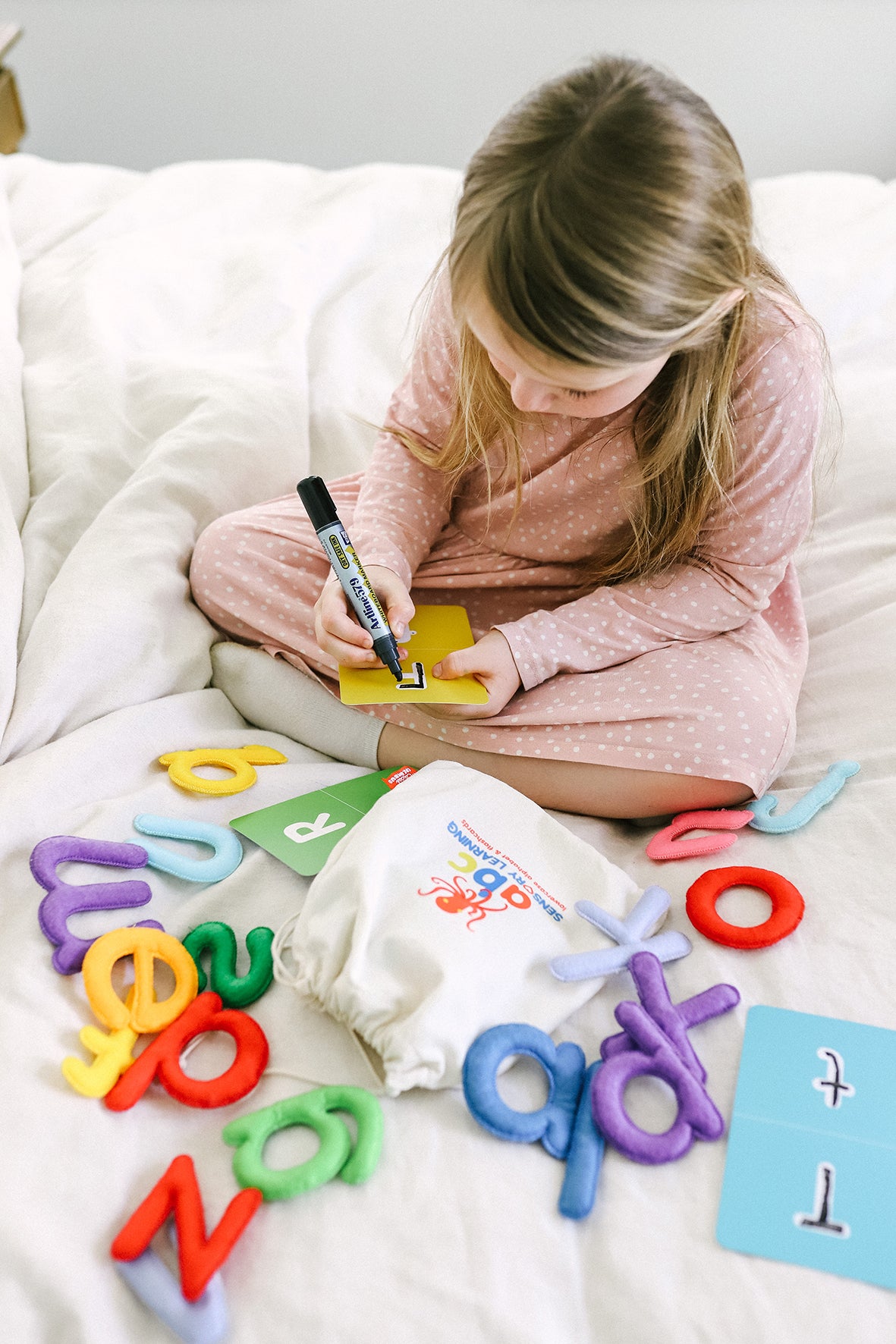 abc lowercase felt alphabet &amp; flashcards