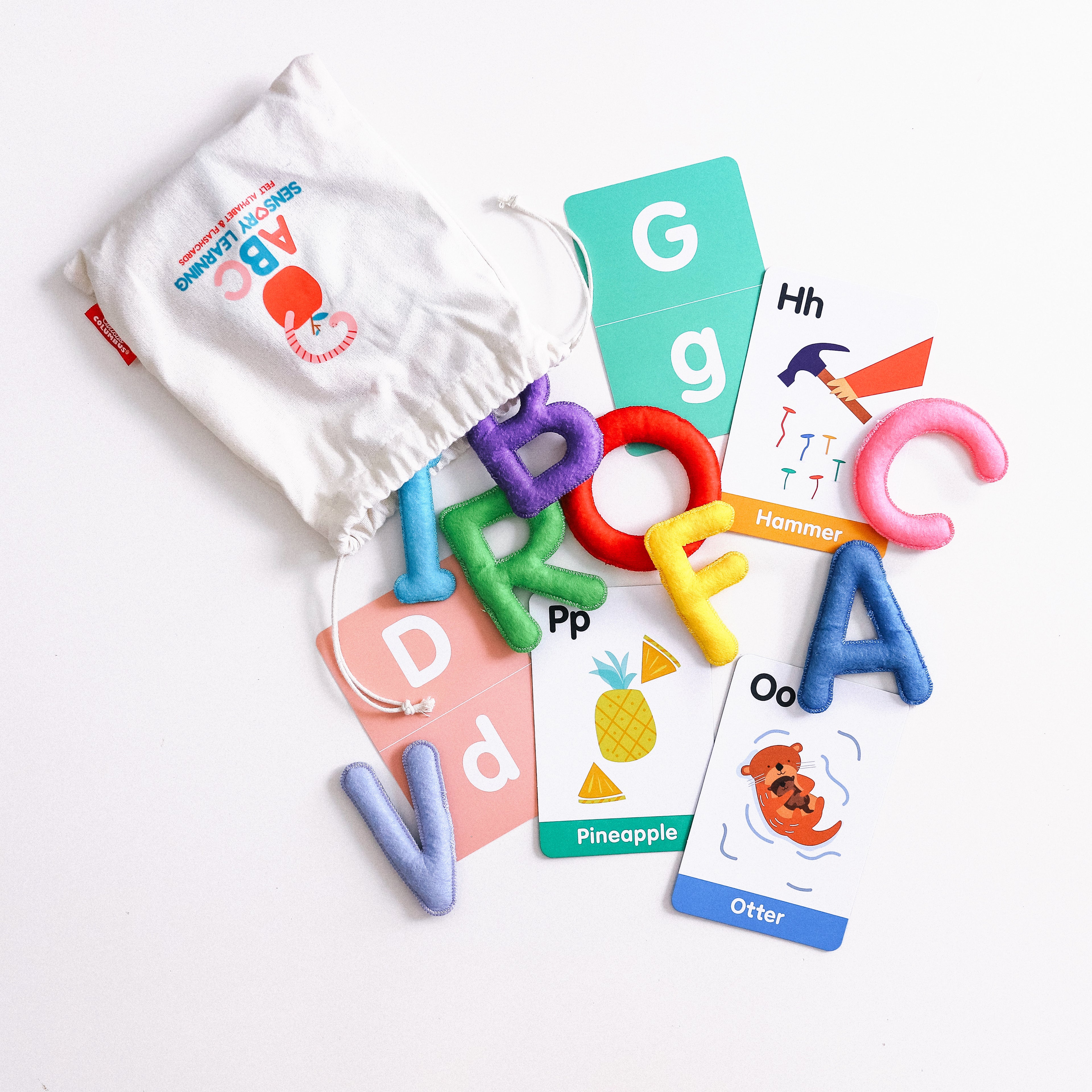 ABC Uppercase Felt Alphabet &amp; Flashcards