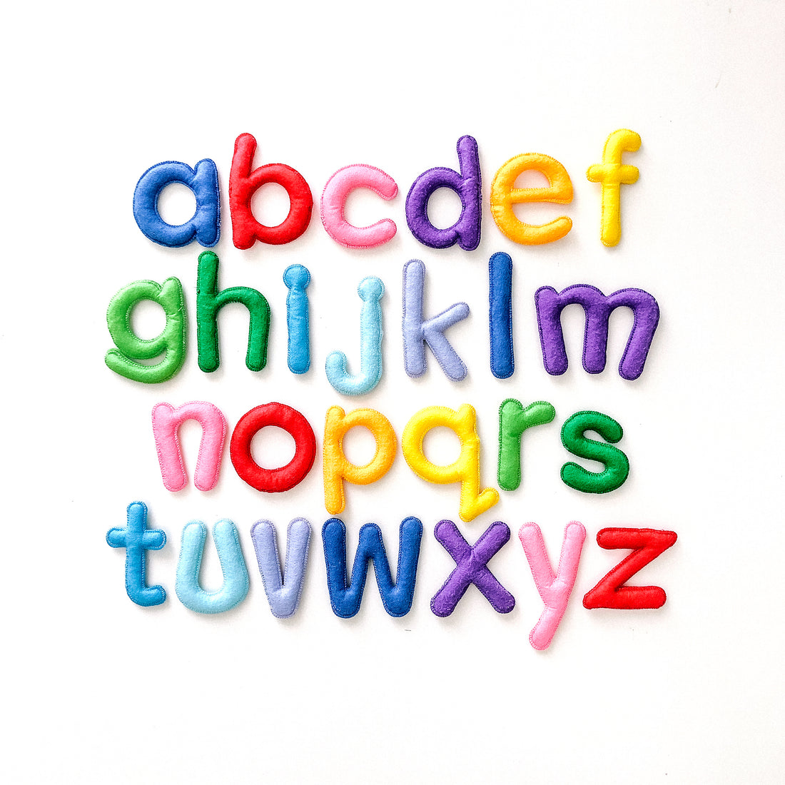 abc lowercase felt alphabet &amp; flashcards